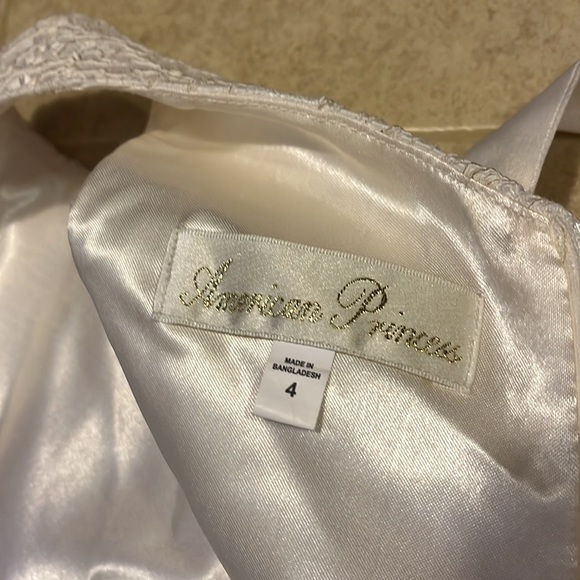 NWOT American Princess dress, ivory w/gold accents. Size 4 Beautiful! - Picture 8 of 8